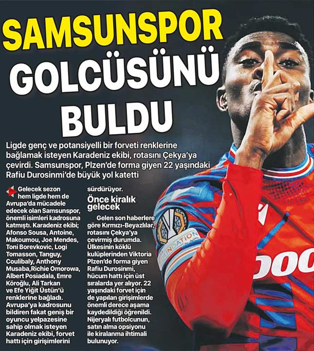 Durosinmi Nilson Samsunspor 5
