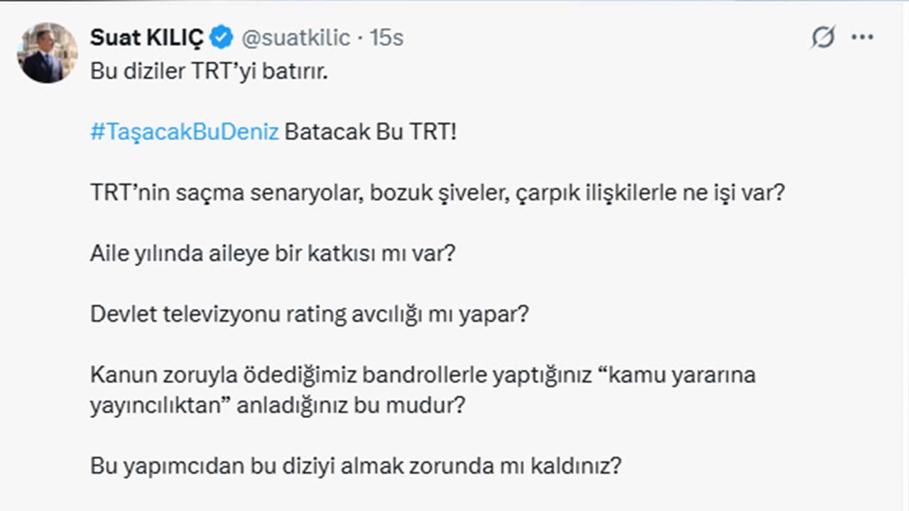 Tasacak Bu Deniz Trt Suat Kilic 2