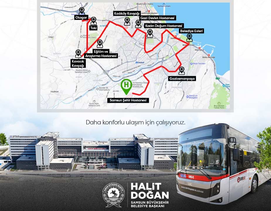 Samsun Sehir Hastanesi Ulasim 2