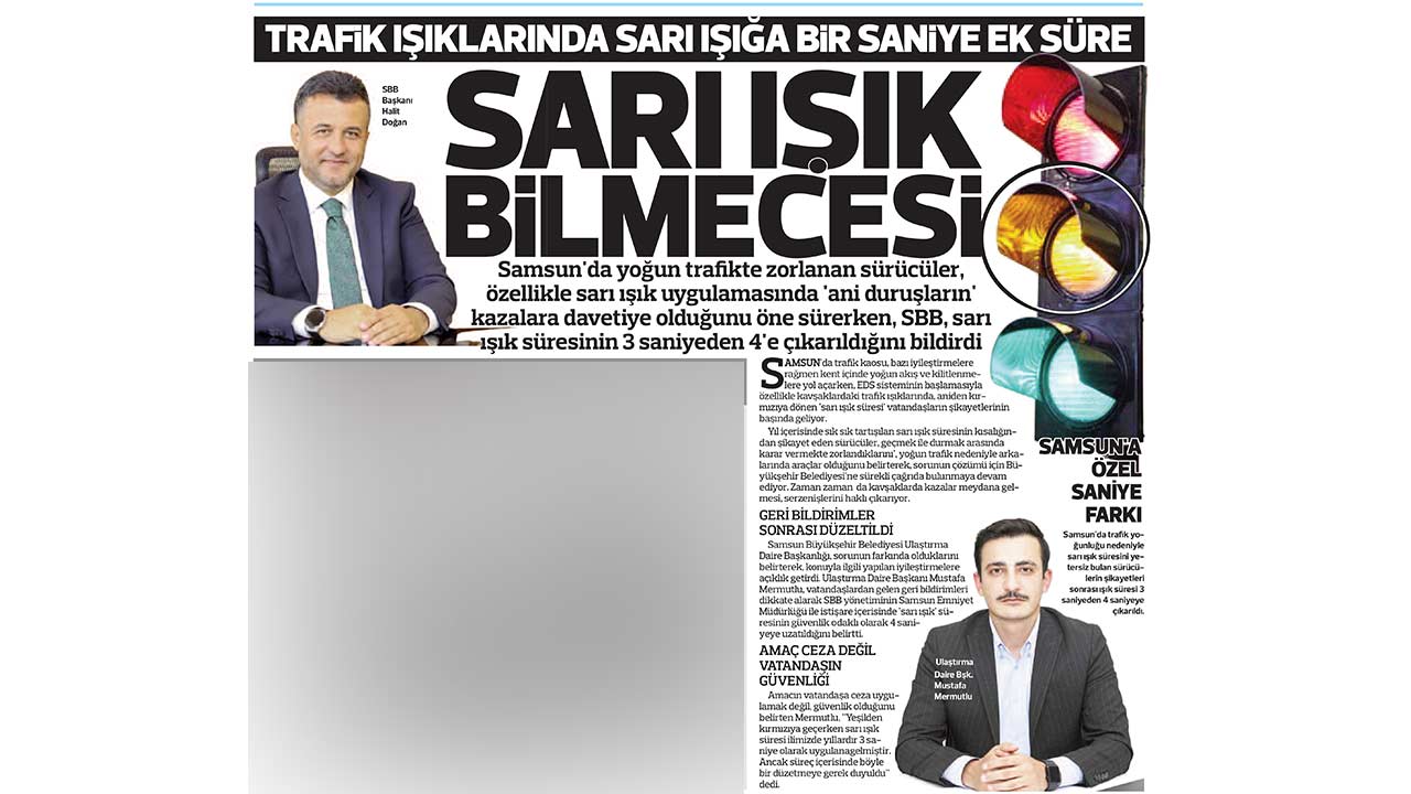 Samsun Trafik Sari Isik 2