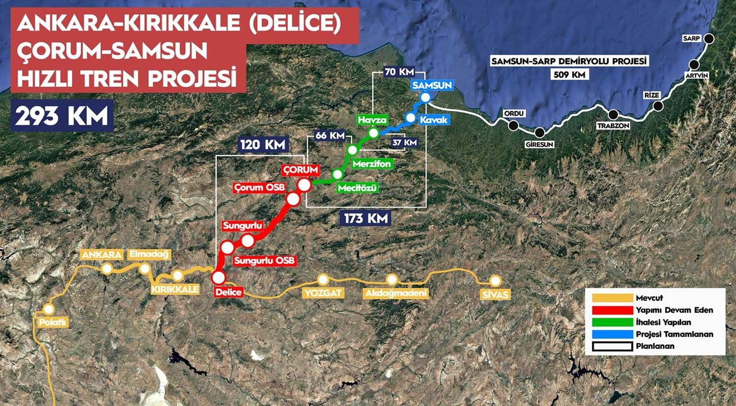 Ankara Samsun Arasi Hizli Trenle 2 Bucuk Saat Olacak 1