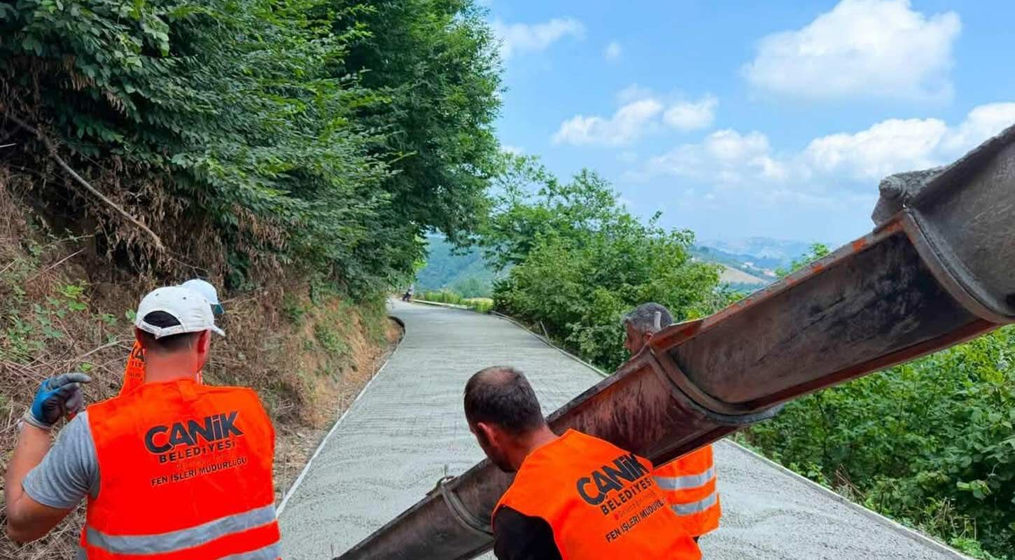 Canik Kirsal Mahalleler 150 Milyon Liralik Yol Yatirimi 1