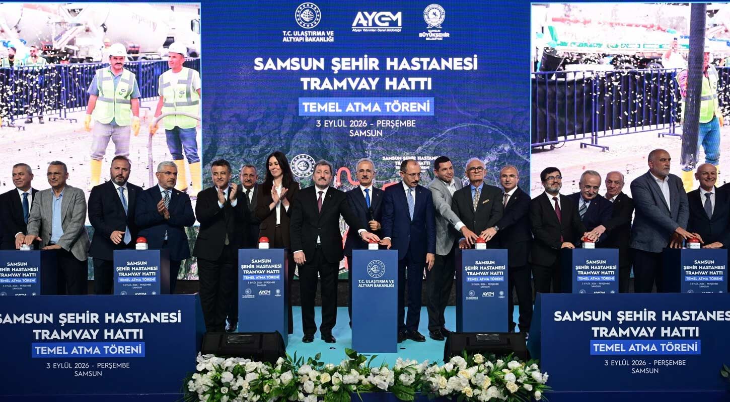 Samsun Sehir Hastanesi Tramvay Hatti Temeli Atildi 2