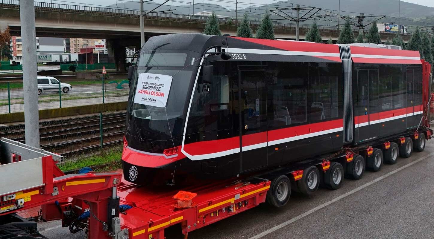 Samsun Yeni Tramvay Ucuncusu Geldi Samulas 2