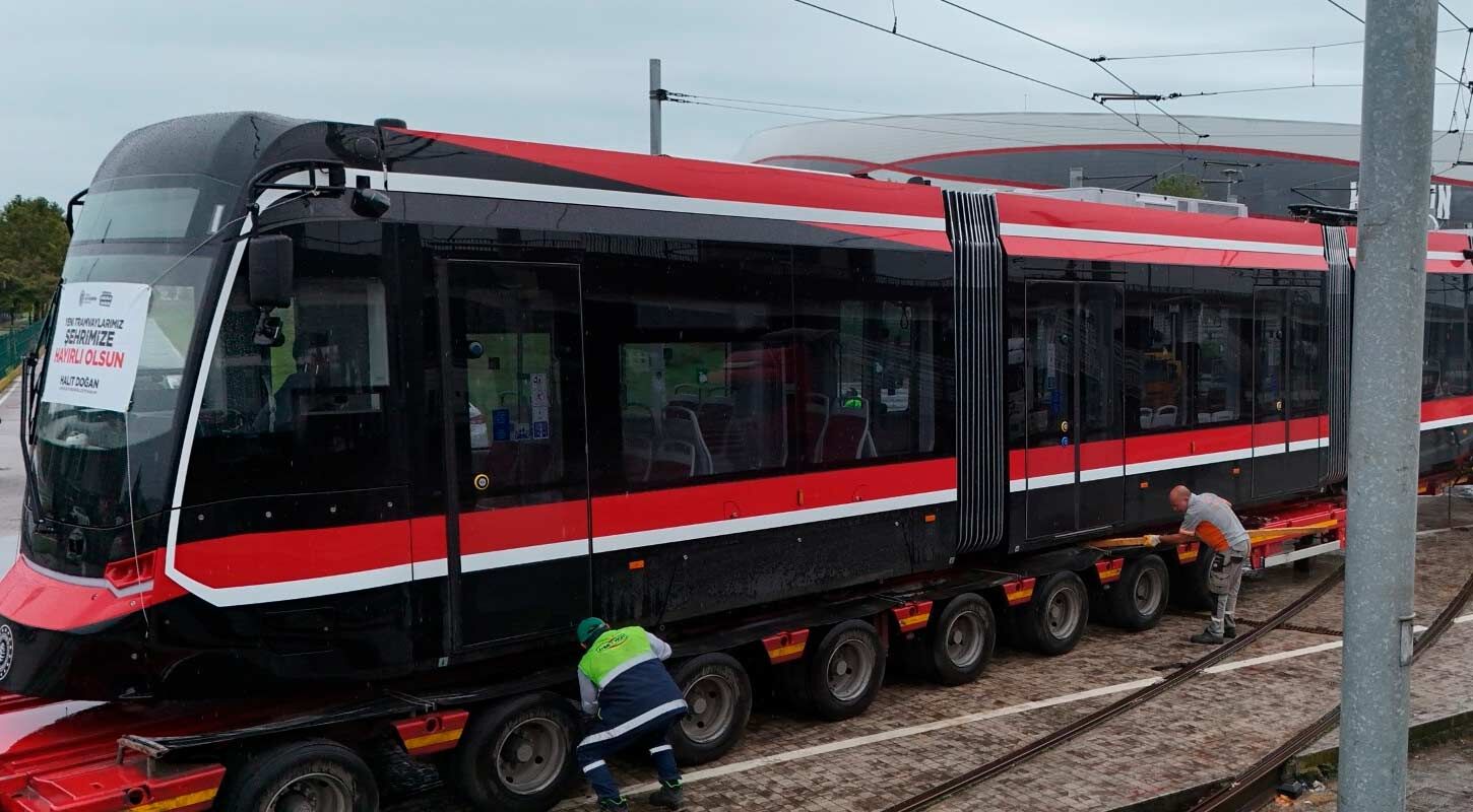 Samsun Yeni Tramvay Ucuncusu Geldi Samulas 3