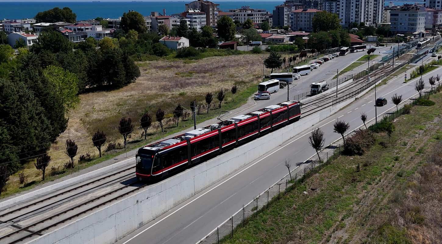 Samsuna Ucuncu Yeni Tramvay Geldi 2